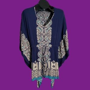 Boho Alloy Apparel Butterfly Sleeve Blouse Size M